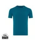 Tricou la baza gatului cu maneca scurta, iqoniq, 2610E15941, Unisex, Bumbac, Albastru Dark Teal, XXL