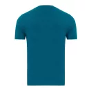 Tricou la baza gatului cu maneca scurta, iqoniq, 2610E15942, Unisex, Bumbac, Albastru Dark Teal, XXS