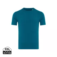   Tricou la baza gatului cu maneca scurta, iqoniq, 2610E15943, Unisex, Bumbac, Albastru Dark Teal, 3XL