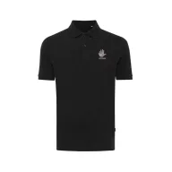   Tricou Polo, Unisex, maneca scurta, iqoniq, 2401E13454, Bumbac, Negru, 5XL