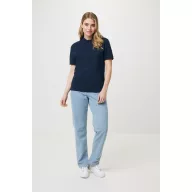   Tricou Polo, Unisex, maneca scurta, iqoniq, 2401E13455, Bumbac, Albastru navy, 4XL