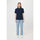 Tricou Polo, Unisex, maneca scurta, iqoniq, 2401E13455, Bumbac, Albastru navy, 4XL