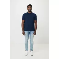   Tricou Polo, Unisex, maneca scurta, iqoniq, 2401E13456, Bumbac, Albastru navy, 5XL