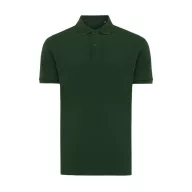   Tricou cu maneca scurta, Polo, Casual, Unisex, iqoniq, 2410E19623, Bumbac, Verde forest, 4XL