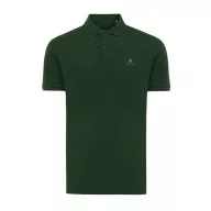   Tricou cu maneca scurta, Polo, Casual, Unisex, iqoniq, 2410E19623, Bumbac, Verde forest, 4XL
