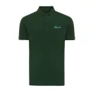 Tricou polo unisex, 2509E17255, iqoniq, 65x43x0.5 cm, Bumbac, Verde forest, XXS
