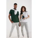 Tricou polo unisex, 2509E17255, iqoniq, 65x43x0.5 cm, Bumbac, Verde forest, XXS