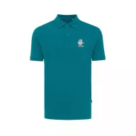   Tricou Polo, 42FEB234372, Iqoniq Yosemite, Bumbac, Unisex, Albastru Verdigris, S