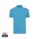 Tricou cu maneca scurta, Polo, Casual, Unisex, iqoniq, 2410E19685, Bumbac, Albastru tranquil, 4XL