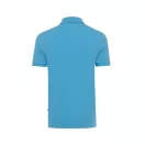 Tricou cu maneca scurta, Polo, Casual, Unisex, iqoniq, 2410E19686, Bumbac, Albastru tranquil, 5XL