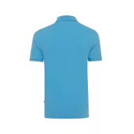   Tricou cu maneca scurta, Polo, Casual, Unisex, iqoniq, 2410E19686, Bumbac, Albastru tranquil, 5XL