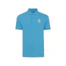 Tricou cu maneca scurta, Polo, Casual, Unisex, iqoniq, 2410E19686, Bumbac, Albastru tranquil, 5XL