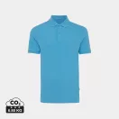 Tricou cu maneca scurta, Polo, Casual, Unisex, iqoniq, 2410E19686, Bumbac, Albastru tranquil, 5XL