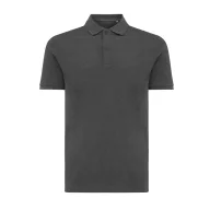   Tricou cu maneca scurta, Polo, Casual, Unisex, iqoniq, 2410E19636, Bumbac, Gri heather anthracite, S