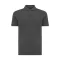Tricou cu maneca scurta, Polo, Casual, Unisex, iqoniq, 2410E19637, Bumbac, Gri heather anthracite, XL