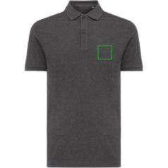   Tricou polo, Unisex, 2502E10522, iqoniq, Bumbac, Gri antracit, XXS