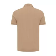   Tricou cu maneca scurta, Polo, Casual, Unisex, iqoniq, 2410E19650, Bumbac, Maro heather, 4XL