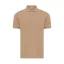 Tricou cu maneca scurta, Polo, Casual, Unisex, iqoniq, 2410E19652, Bumbac, Maro heather, L