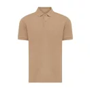 Tricou cu maneca scurta, Polo, Casual, Unisex, iqoniq, 2410E19652, Bumbac, Maro heather, L