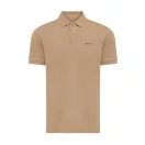 Tricou cu maneca scurta, Polo, Casual, Unisex, iqoniq, 2410E19652, Bumbac, Maro heather, L
