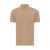 Tricou cu maneca scurta, Polo, Casual, Unisex, iqoniq, 2410E19654, Bumbac, Maro heather, S