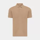 Tricou cu maneca scurta, Polo, Casual, Unisex, iqoniq, 2410E19654, Bumbac, Maro heather, S