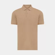   Tricou cu maneca scurta, Polo, Casual, Unisex, iqoniq, 2410E19656, Bumbac, Maro heather, XS