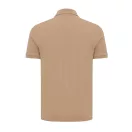 Tricou polo unisex, 2509E17257, iqoniq, 65x43x0.5 cm, Bumbac, Maro heather, XXS
