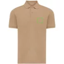 Tricou polo unisex, 2509E17257, iqoniq, 65x43x0.5 cm, Bumbac, Maro heather, XXS