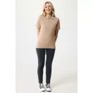 Tricou polo unisex, 2509E17257, iqoniq, 65x43x0.5 cm, Bumbac, Maro heather, XXS