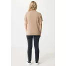 Tricou polo unisex, 2509E17257, iqoniq, 65x43x0.5 cm, Bumbac, Maro heather, XXS
