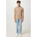 Tricou polo unisex, 2509E17257, iqoniq, 65x43x0.5 cm, Bumbac, Maro heather, XXS