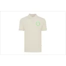 Tricou cu maneca scurta, Polo, Casual, Unisex, iqoniq, 2410E19677, Bumbac, Crem natur, L