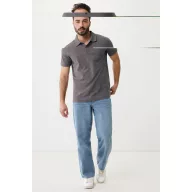   Tricou polo, Unisex, 2502E10505, iqoniq, Bumbac, Gri antracit, 3XL