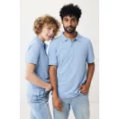 Tricou polo, Unisex, 2502E10532, iqoniq, Bumbac, Albastru sky, L