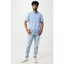 Tricou polo, Unisex, 2502E10532, iqoniq, Bumbac, Albastru sky, L