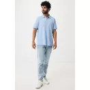 Tricou polo, Unisex, 2502E10534, iqoniq, Bumbac, Albastru sky, S