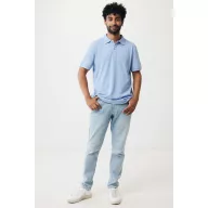   Tricou polo, Unisex, 2502E10536, iqoniq, Bumbac, Albastru sky, XS
