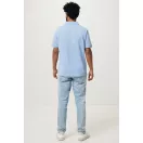 Tricou polo, Unisex, 2502E10538, iqoniq, Bumbac, Albastru sky, XXS