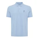Tricou polo, Unisex, 2502E10538, iqoniq, Bumbac, Albastru sky, XXS