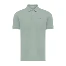 Tricou cu maneca scurta, Polo, Casual, Unisex, iqoniq, 2410E19673, Bumbac, Verde ice, XL