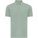 Tricou polo unisex, 2509E17259, iqoniq, 65x43x0.5 cm, Bumbac, Verde ice, XXS
