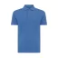 Tricou cu maneca scurta, Polo, Casual, Unisex, iqoniq, 2410E19643, Bumbac, Albastru heather, L