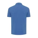Tricou cu maneca scurta, Polo, Casual, Unisex, iqoniq, 2410E19644, Bumbac, Albastru heather, M