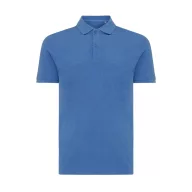   Tricou cu maneca scurta, Polo, Casual, Unisex, iqoniq, 2410E19645, Bumbac, Albastru heather, S