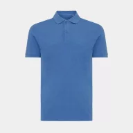   Tricou cu maneca scurta, Polo, Casual, Unisex, iqoniq, 2410E19645, Bumbac, Albastru heather, S