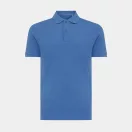 Tricou cu maneca scurta, Polo, Casual, Unisex, iqoniq, 2410E19647, Bumbac, Albastru heather, XS