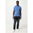 Tricou polo unisex, 2509E17256, iqoniq, 65x43x0.5 cm, Bumbac, Albastru heather, XXS