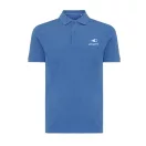 Tricou polo unisex, 2509E17256, iqoniq, 65x43x0.5 cm, Bumbac, Albastru heather, XXS