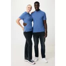 Tricou polo unisex, 2509E17256, iqoniq, 65x43x0.5 cm, Bumbac, Albastru heather, XXS